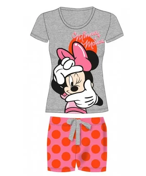 Minnie rövidnadrágos női pizsama szürke