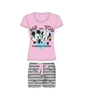 Minnie rövidnadrágos női pizsama szürke