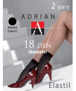 Adrian krepp bokafix 2 páras fekete 18den