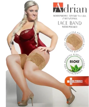 Adrian combvédő csipke natural