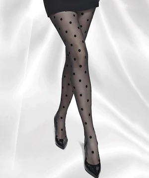 Annes fekete pöttyös harisnya Franci 20 den