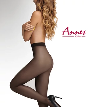 Annes alakformáló harisnya fekete Invisible 30den