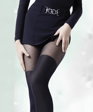 Annes combfix hatású harisnya fekete Mia