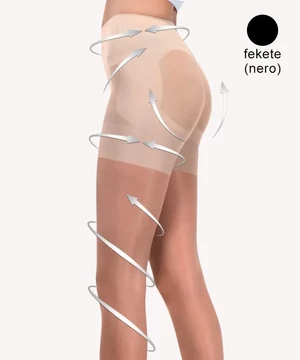 Vékony alakformáló short fekete Donna Bc