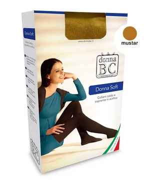 Donna Bc Soft akril harisnya mustársárga