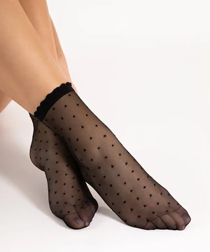 Fiore Bella pöttyös bokafix fekete 20 den 