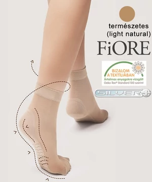 Fiore Massage gyógyhatású bokaharisnya világos bézs 20 den
