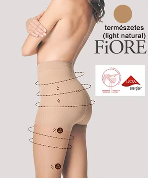 Nagyméretű Fiore kompressziós karcsúsító harisnya világosbézs 20D