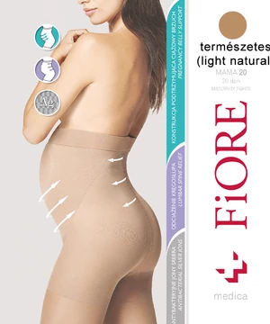 Fiore Mama kismama harisnyanadrág világos testszín 20D