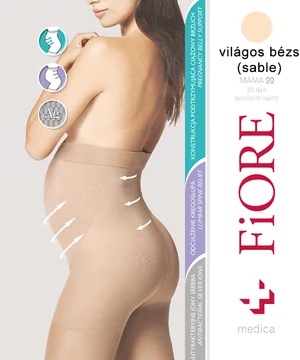 Fiore Mama kismama harisnyanadrág világos testszín 20D