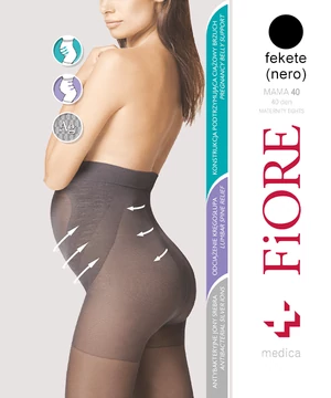 Fiore Mama fekete kismama harisnyanadrág 40D