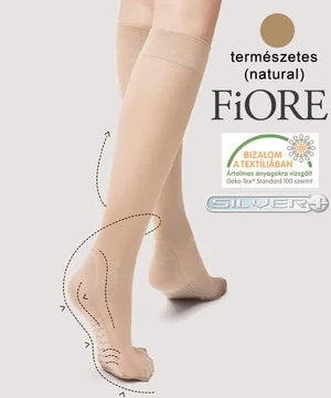 Fiore Massage gyógyhatású mikroszálas térdfix természetes barna 20 den