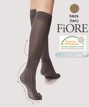 Fiore Massage gyógyhatású térdharisnya bézs 40 den