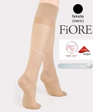 Fiore Travel Firm kompressziós térdharisnya fekete 30 den