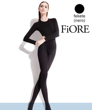 Fiore vastag harisnya fekete 60den Roza