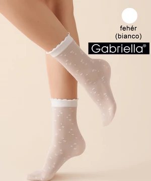 Gabriella fehér szivecskés bokafix Lovie