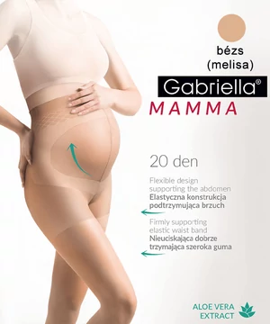 Gabriella kismama harisnyanadrág Mamma 20 den bézs