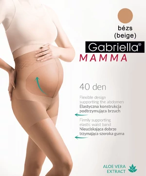 Gabriella kismama harisnyanadrág Mamma 40 den bézs