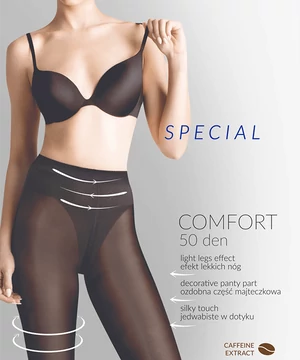 Gabriella közepesen vastag harisnya fekete Special Comfort 50 den