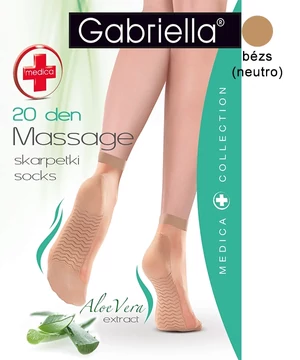 Gabriella Medica Massage gyógyhatású bokaharisnya bézs 20 den