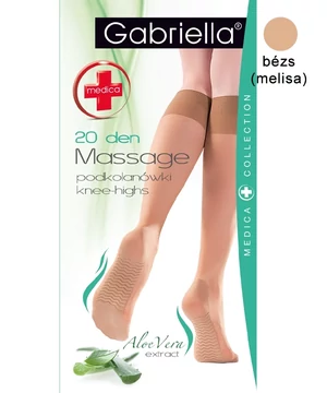 Gabriella Medica Massage gyógyhatású térdfix bézs 20 den