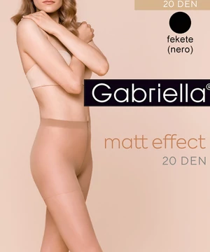 Gabriella alakformáló harisnya fekete 20 den Comfort Matt