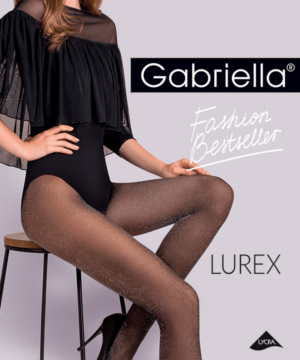 Gabriella Lurex szálas harisnya fekete 20 den 