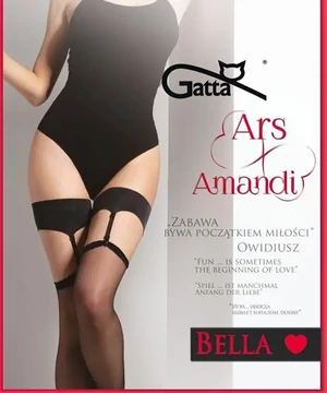 Gatta 2 részes fekete combfix harisnyatartóval Ars Amandi Bella