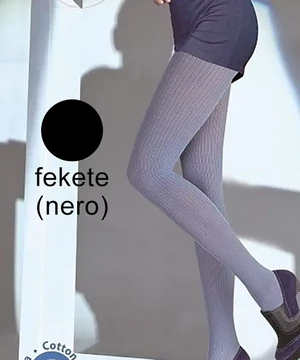 Knittex Agata fekete vastag harisnya 