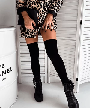 Vastag pamut combzokni fekete