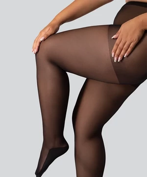 Mona nagyméretű harisnya Victoria fekete 30den