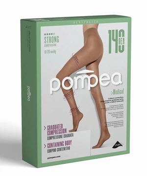 Kompressziós harisnyanadrág fekete 140 den 18-20 mmHg Pompea