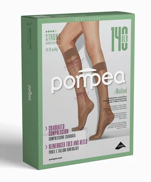 Kompressziós térdharisnya natur 140 den 18-20 mmHg Pompea