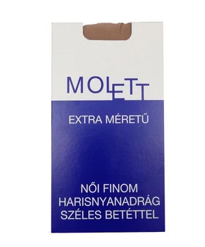 Nagyméretű egyszínű krepp harisnyanadrág cognac Moletti