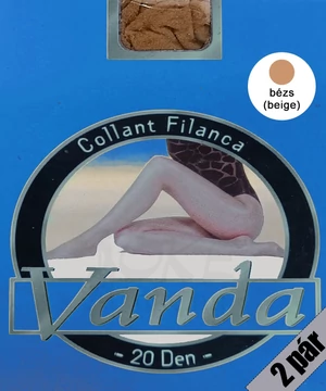 Vanda krepp vékony térdfix bézs 2 páras