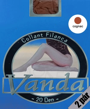Vanda krepp vékony térdfix cognac 2 páras