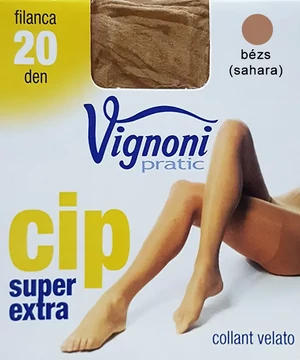 Super extra nagyméretű testszínű krepp harisnya Vignoni 