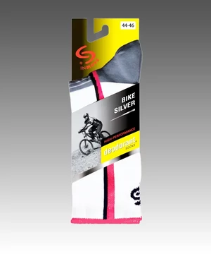 Ezüstszálas kerékpáros zokni  Bike Silver