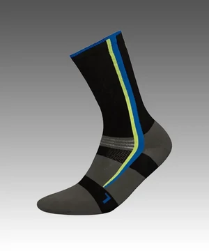 Ezüstszálas kerékpáros zokni fekete Bike Silver