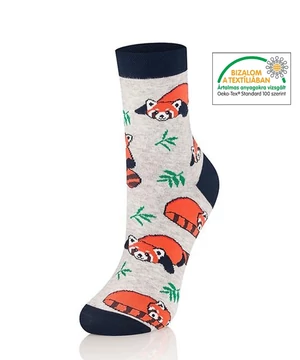 Vörös panda mintás bokazokni Intenso