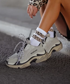 Leopárd mintás zokni