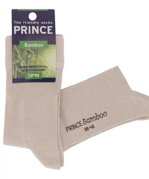 Bambusz zokni bézs Prince