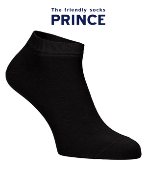 Ezüstszálas titokzokni fekete Prince