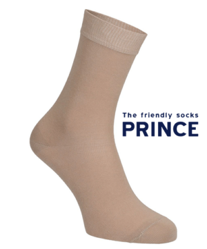Ezüstszálas zokni bézs Prince