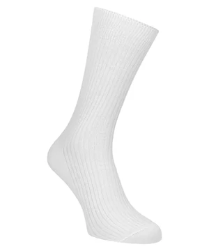 Férfi fehér pamut zokni bordás Prince