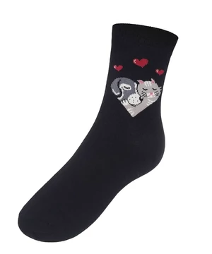 Cica kutya mintás zokni 