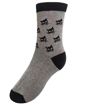 Fekete macskás zokni 