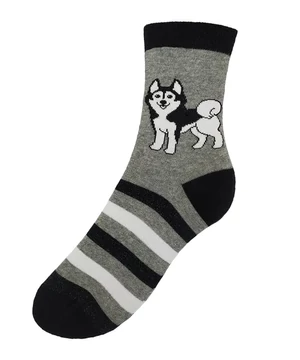 Husky mintás zokni 