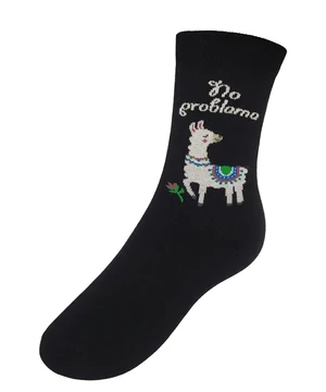 Láma mintás zokni 