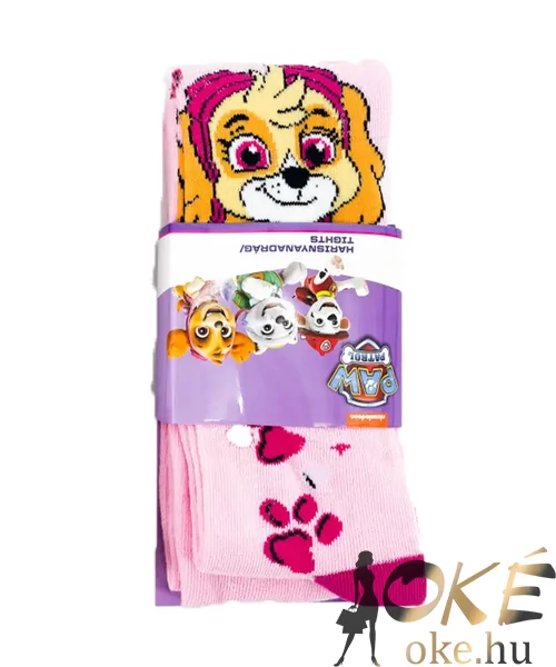 Mancs őrjárat pamut gyerek harisnya rózsaszínű